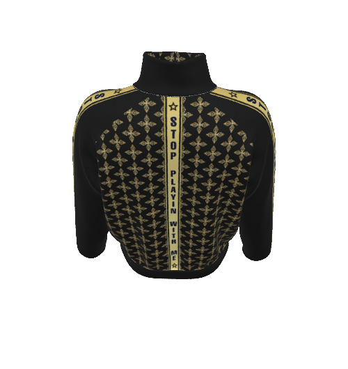 Stop Playin With Me Jacket -Black (Pants Sold Separately)