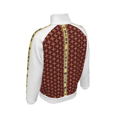 Stop Playin With Me Jacket -Burgundy (Pants Sold Separately)