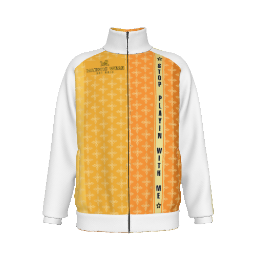 Stop Playin With Me Jacket Gold/Brown (Pants Sold Separately)