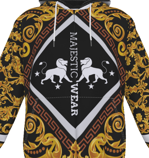 Majestic Gold Rush Zip Up Hoodie
