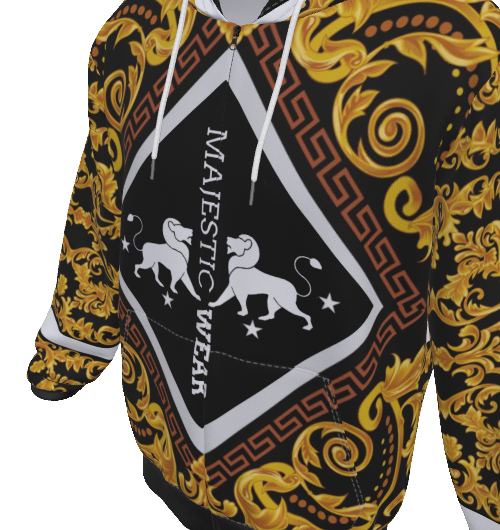 Majestic Gold Rush Zip Up Hoodie