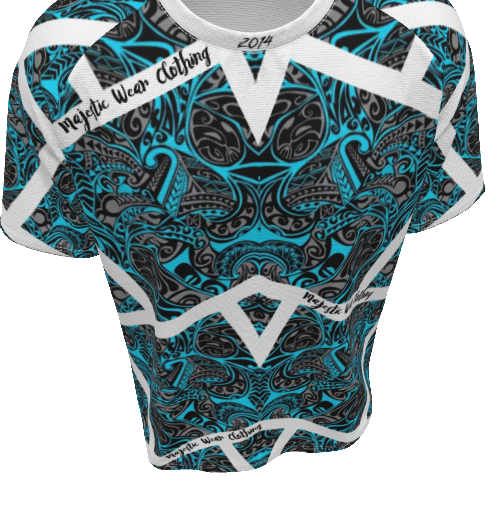 Blue Iceman Majestic Designer Shirt