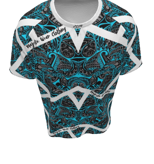 Blue Iceman Majestic Designer Shirt