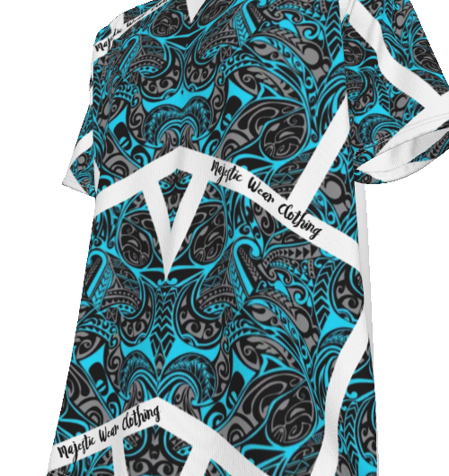 Blue Iceman Majestic Designer Shirt