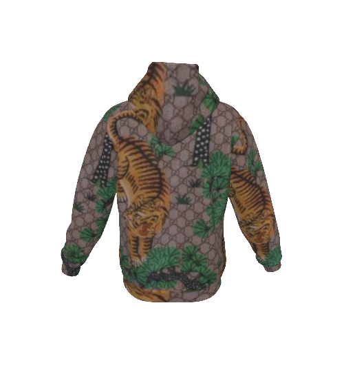 Loose Tiger Heavy Fleece Zip Up Hoodie