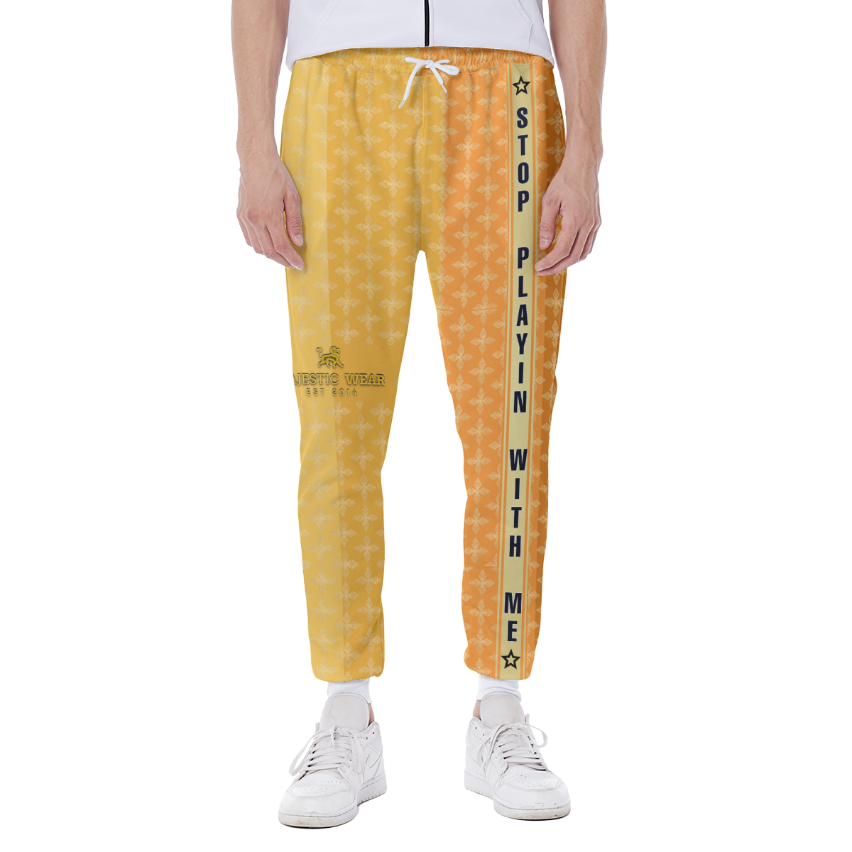 Stop Playin With Me Jacket Gold/Brown (Pants Sold Separately)