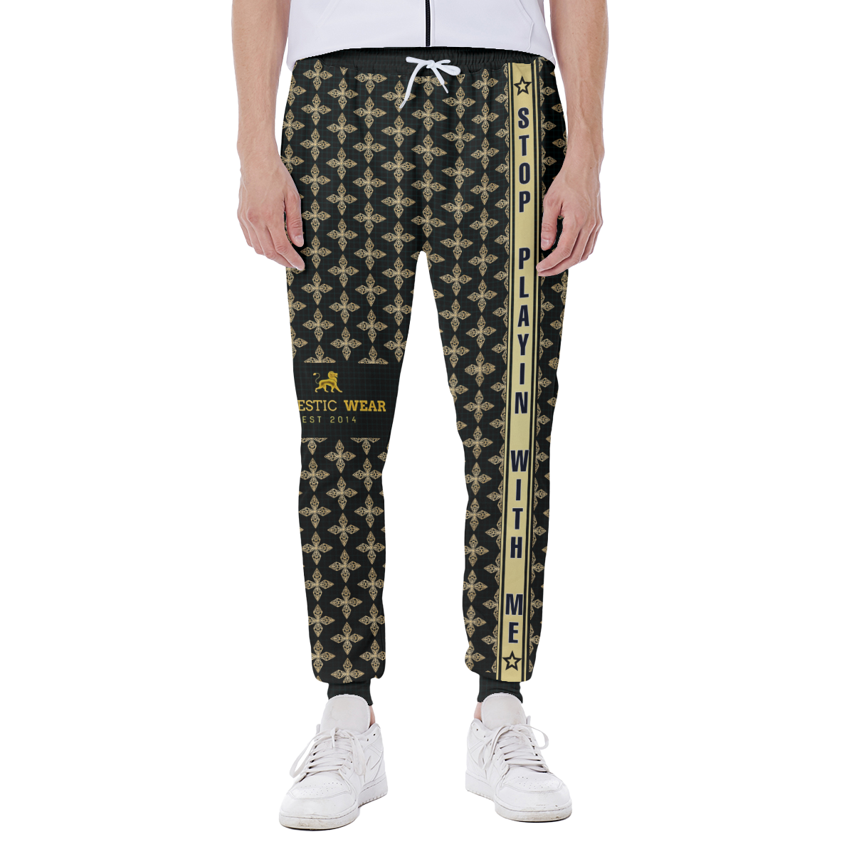 Stop Playin With Me Sweatpants -Black (Jacket Sold Separately)