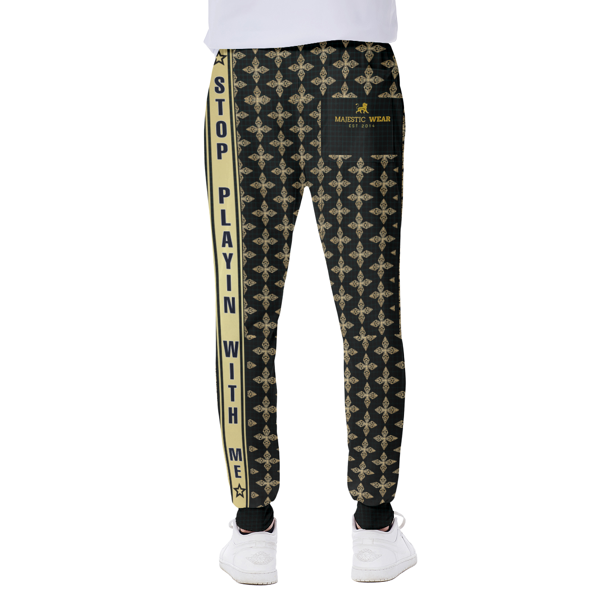 Stop Playin With Me Sweatpants -Black (Jacket Sold Separately)