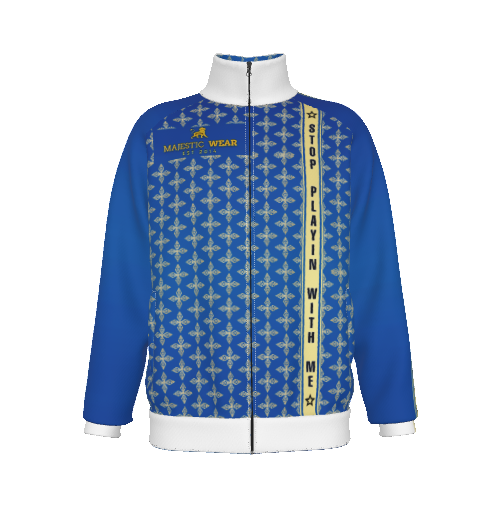 Stop Playin With Me Jacket -Blue (Pants Sold Separately)