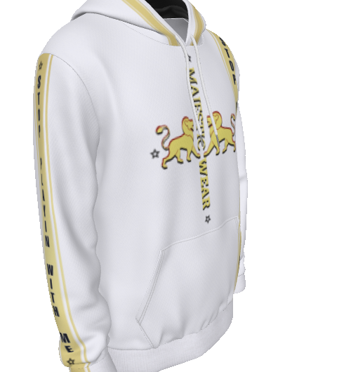 Stop Playin With Me White Pullover Hoodie (Pants Sold Separately)