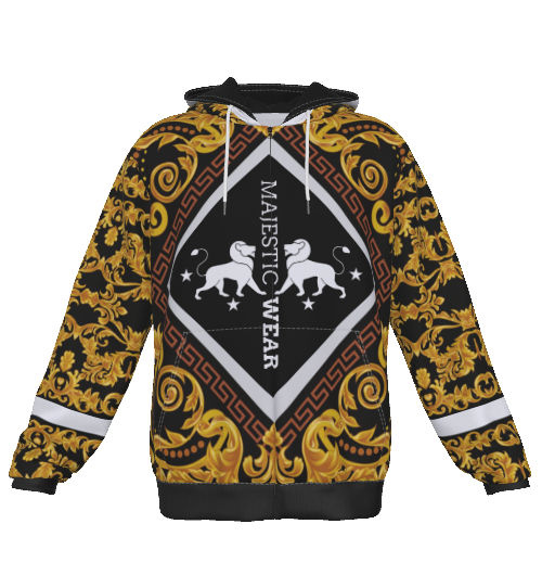 Majestic Gold Rush Zip Up Hoodie