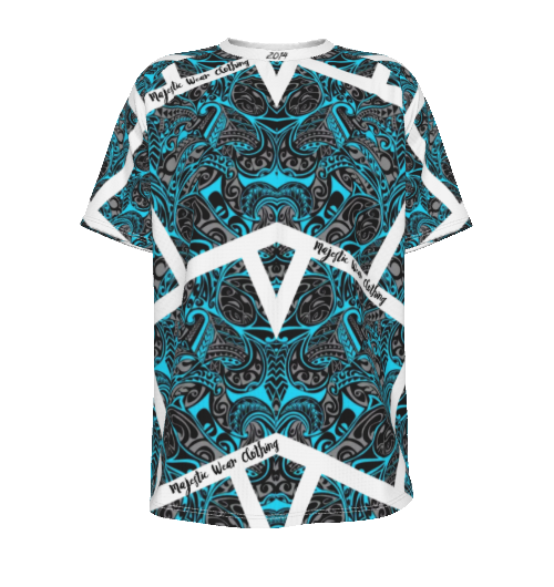 Blue Iceman Majestic Designer Shirt